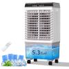 image:imageLifePlus Windowless Air Conditioner Evaporative Air Cooler Swamp Cooler 1800CFM Portable Cooling Fan with 4 Ice Packs 12H Timer Remote Control 52 Gallon Water Tank for Indoor Patio